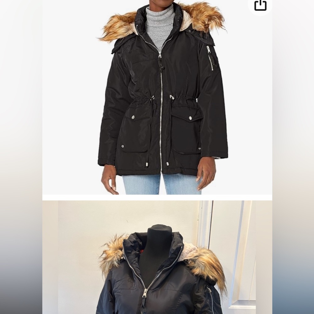 Winter clearance 
Steve Madden girl Anorak Lightweight Hood Utility Coat Anorak